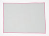 Duet Placemats Set of 4 Off-white with pink - MG MAISON