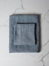 Linen Bath Sheet Blue