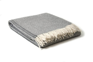 Alpaca Wool Throw Charcoal