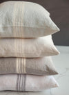 Linen Pillow Cover White/Charcoal