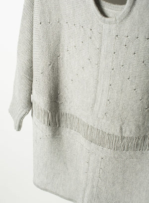 Knitted Top Grey Heather