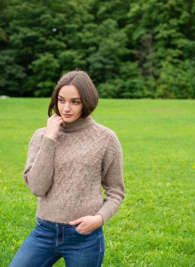 Baby Alpaca Sweater Tawny