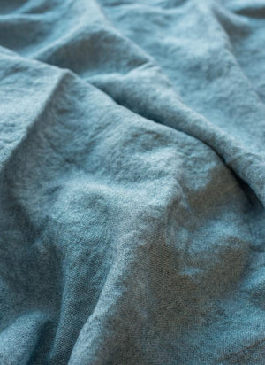 Linen Bedspread Blue