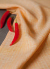 Linen Tea Towels Apricot with Yellow Stripes