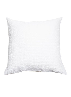 Cotton & Linen Pillow Cover in White & Natural