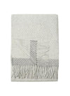 Alpaca & Wool Throw Light Grey/Charcoal Stripe
