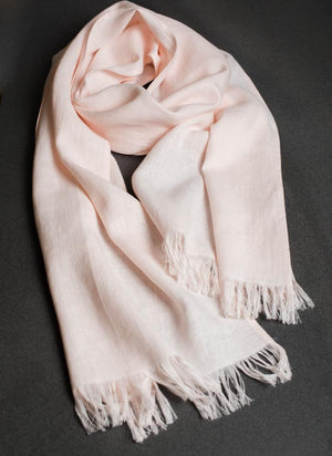 Linen Scarf Pale Pink