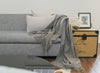 Alpaca & Wool Throw Charcoal/Tan Checks