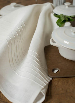 Linen Tea Towels White