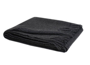 Alpaca Wool Charcoal Throw