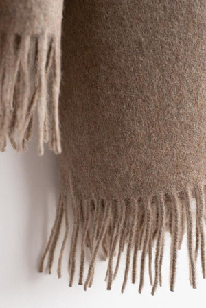 Alpaca & Wool Throw Sand