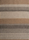 Alpaca & Wool Throw Ash and Tan Stripes