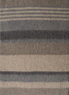 Alpaca & Wool Throw Blueberry and Grey Stripes