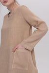 Madelyn Tunic with Long Sleeves Camel