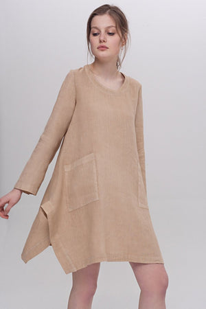 Madelyn Tunic with Long Sleeves Camel