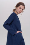 Madelyn Tunic with Long Sleeves Navy