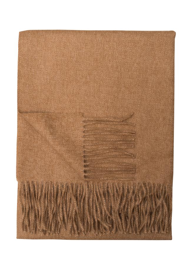 Baby Alpaca Eco Throw Ginger Melange