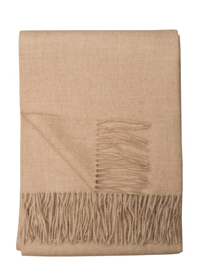 Baby Alpaca Eco Throw Oatmeal Melange