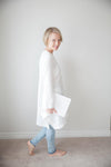 Madelyn Tunic with Long Sleeves White