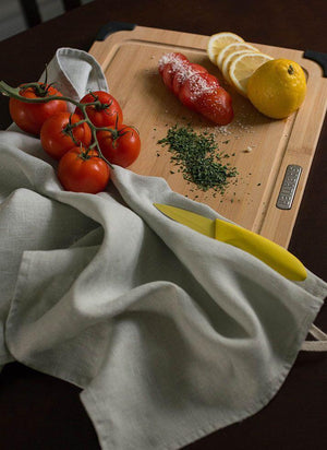Linen Sage Tint Tea Towels Set of 2