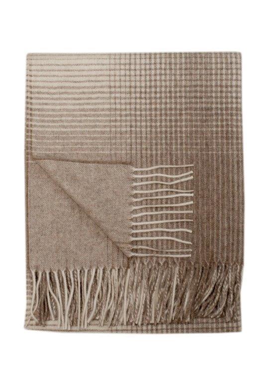 Alpaca Wool Throw Taupe