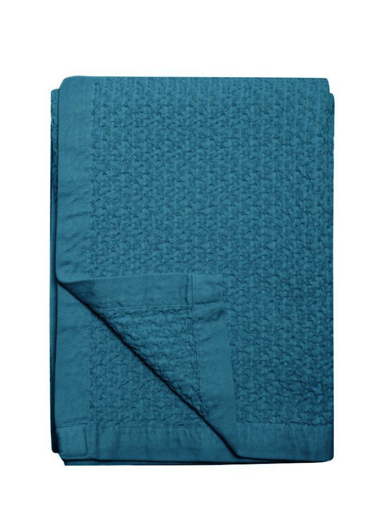 Cotton Throw Blue Glow