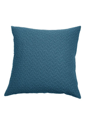 Cotton & Linen Pillow Cover in Blue Glow & Natural