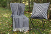 Cashmere Throw Charcoal Solid