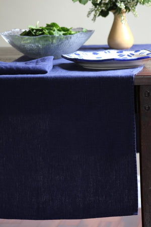 Linen Runner Navy
