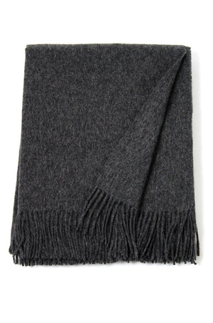Alpaca & Wool Throw Charcoal