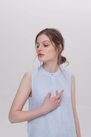 Juliette Sleeveless Top Blue