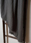 Linen Throw Midnight Grey
