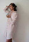 Charlotte Long Sleeved Shirt Dress, Pink