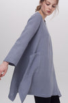 Madelyn Tunic with Long Sleeves Mauve Grey