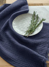Linen Tea Towel Navy