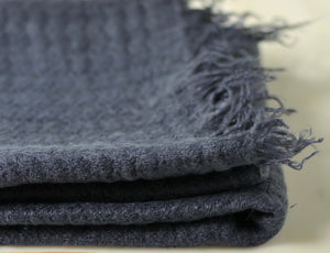 Linen Guest Towels Navy