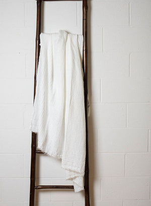 Linen Throw Milk