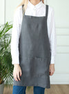 Pinafore Japanese style apron dark grey