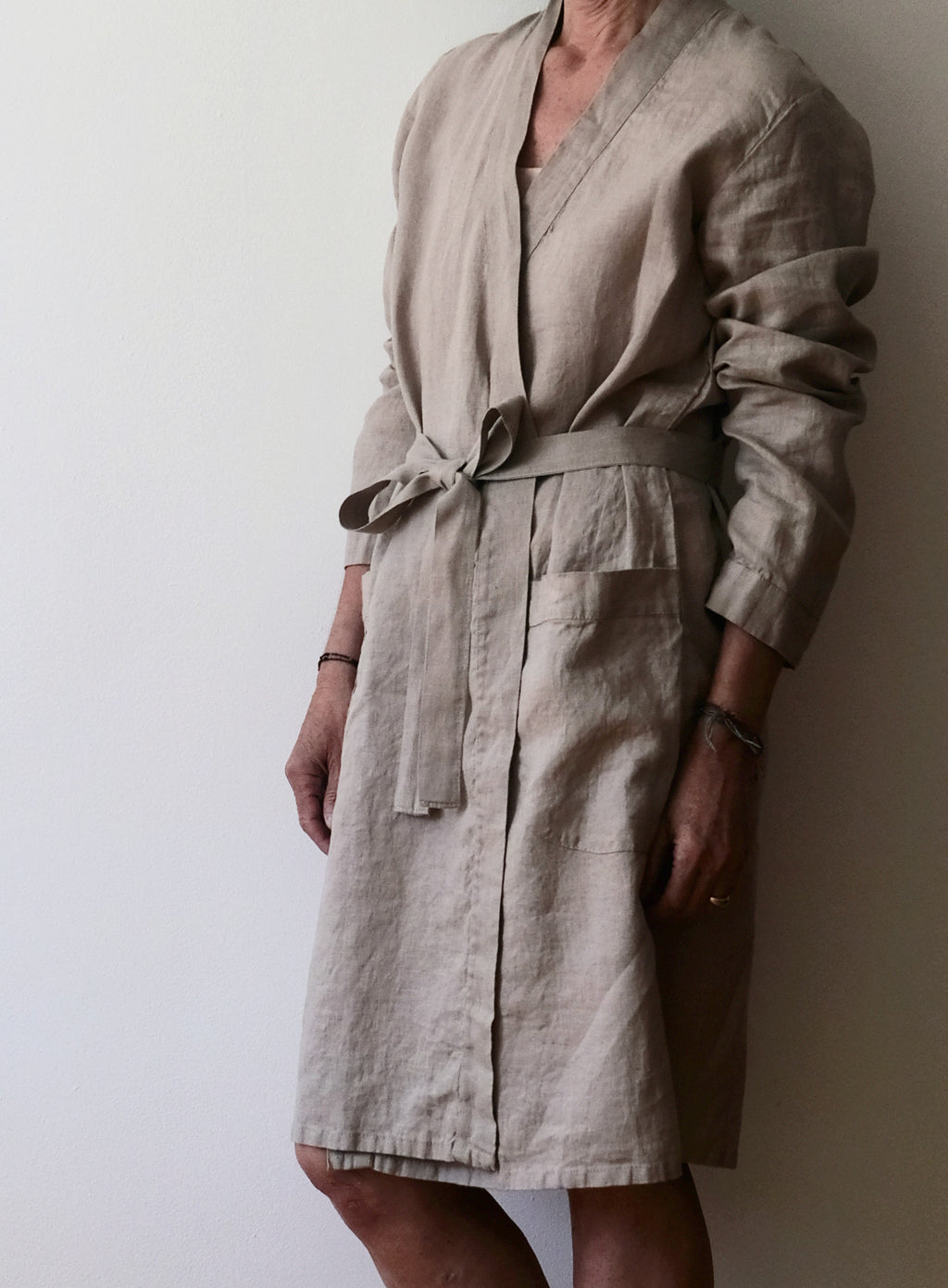 Linen Bathrobe Collete Natural