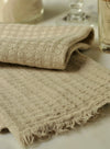 Linen Guest Towels Almond