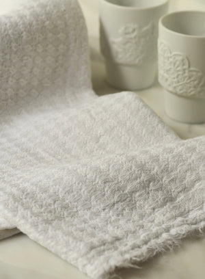 Linen Guest Towels Milk