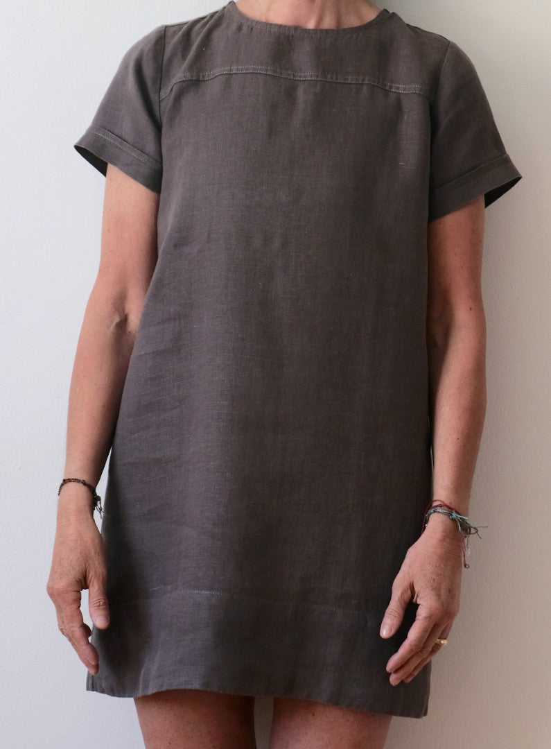 Audrey Tunic Top Charcoal