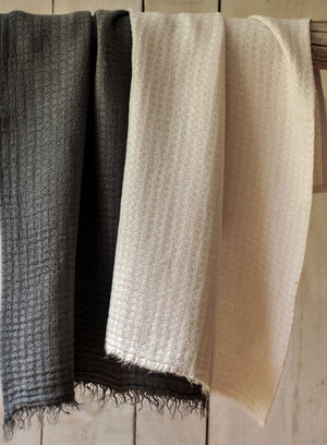 Linen Tea Towel Silver Grey