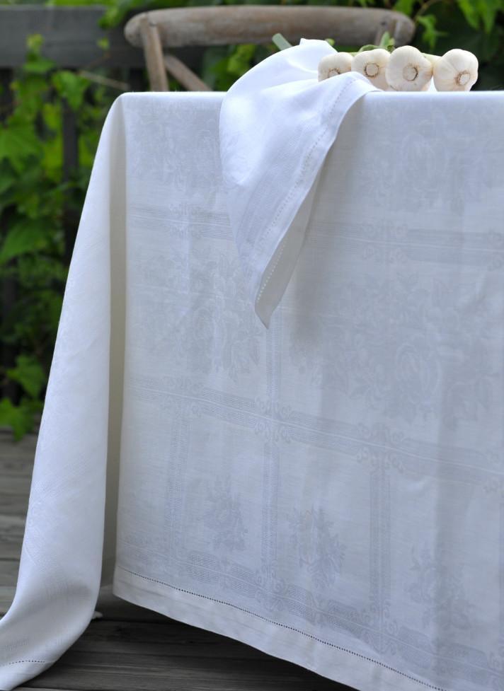 Linen Tablecloth White