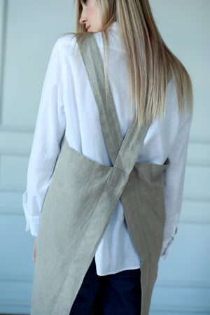 Japanese Apron Beige