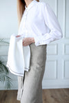 Long Half Apron Natural