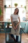 Long Half Apron Natural