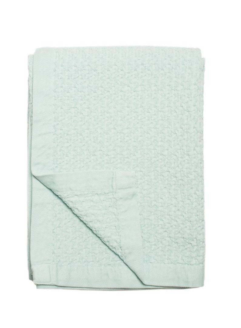 Cotton Throw Aqua