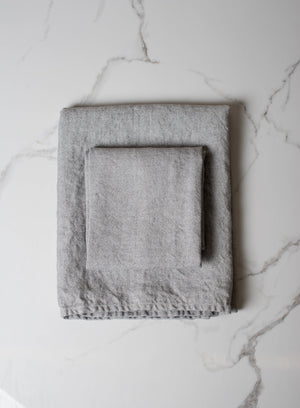 Linen Bath Towel Grey