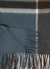 Alpaca & Wool Desert Sage Antique Moss and Pale Aqua Throw